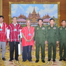 Senior General Min Aung Hlaing holds meeting with Karen National Union (KNU) Chairman Saw Mutu Sae Poe