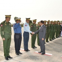 (၁၆)ကြိမ်မြောက် အာဆီယံတပ်မတော်ကာကွယ်ရေးဦးစီးချုပ်များအစည်းအဝေး (16th ACDFM) တက်ရောက်ရန်အတွက် တပ်မတော်ကာကွယ်ရေးဦးစီးချုပ် ဗိုလ်ချုပ်မှူးကြီး မင်းအောင်လှိုင် ဦးဆောင်သည့် မြန်မာ့တပ်မတော်ကိုယ်စားလှယ်အဖွဲ့ထွက်ခွာ