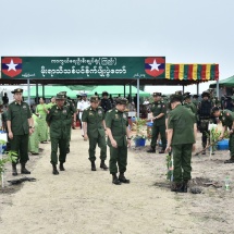 ကာကွယ်ရေးဦးစီးချုပ်ရုံး(ကြည်း) ၂၀၁၉ ခုနှစ်ပထမအကြိမ် မိုးရာသီသစ်ပင်စိုက်ပျိုးပွဲ ကျင်းပပြုလုပ်၊ တပ်မတော်အနေဖြင့်၂၀၁၁ ခုနှစ်မှ ၂၀၁၈ ခုနှစ်အထိ စက်မှုကုန်ကြမ်းပင်၊ နှစ်ရှည်ပင်၊ အရိပ်ရလေကာပင် များ ၁၁ သန်းကျော်စိုက်ပျိုးခဲ့ပြီး ရှင်သန်ဖြစ်ထွန်းမှု ၈ သန်းကျော်ရှိ၍ ၈၀ ရာခိုင်နှုန်း ဖြစ်ထွန်းအောင်မြင်၊ ဆက်လက်၍လည်းစိုက်ပျိုးသွားမည်