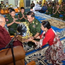 နှစ်စဉ် နှစ်တိုင်း ကျင်းပပြုလုပ်လျက်ရှိသည့်အတိုင်း ယခုနှစ်တွင်လည်း ၂၃ နှစ်မြောက် အဖြစ် တပ်မတော်(ကြည်း၊ရေ၊လေ) မိသားစုများနှင့်စေတနာရှင် ပြည်သူများက ဆွမ်းဆန်တော်၊ ဆီ၊ ဆား၊ ပဲ၊ ဆေးနှင့် ဆွမ်းပဒေသာပင်အလှူငွေများ လှူဒါန်းပွဲအခမ်းအနား ကျင်းပ