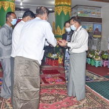 Senior General Min Aung Hlaing pays homage to Shwephonepwint Pagoda in Taunggyi 