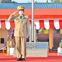 Passing-out Parade of 18th Intake of Defence Services Institute of Nursing and Paramedical Sciences, 5th Intake of Female Nursing and Paramedical Sciences held