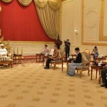 Chairman of State Administration Council Prime Minister Senior General Min Aung Hlaing accepts Credentials of Thai Ambassador to Myanmar