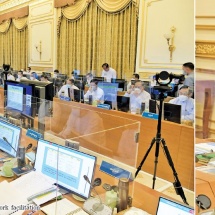 Coordination meeting on accomplishments of Union government  continues for second day; Chairman of State Administration Council Prime Minister Senior General Min Aung Hlaing gives necessary guidance