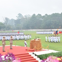 စစ်တက္ကသိုလ် ဗိုလ်လောင်းသင်တန်းအမှတ်စဉ်(၆၅) သင်တန်းဆင်းဂုဏ်ပြုစစ်ရေးပြ အခမ်းအနား ကျင်းပပြုလုပ်