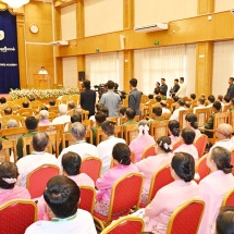 Chairman of State Administration Council Prime Minister Senior General Min Aung Hlaing addresses 23rd Arts and Science Research Conference