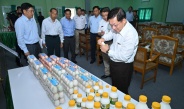 Chairman of State Administration Council Prime Minister Senior General Min Aung Hlaing inspects operations of Thilawa Integrated Agriculture and Livestock Breeding Zone