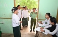 Chairman of State Administration Council Commander-in-Chief of Defence Services Senior General Min Aung Hlaing, wife Daw Kyu Kyu Hla encourage peaceful learning activities of students in B.E.H.S-5 (Shande)