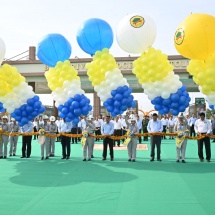 Chairman of State Administration Council Prime Minister Senior General Min Aung Hlaing attends opening ceremony of Bago River Bridge (Thanlyin Bridge No 3)