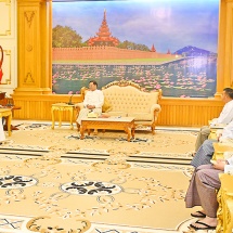 Chairman of State Administration Council Prime Minister Senior General Min Aung Hlaing receives Ambassador of Sri Lanka to Myanmar