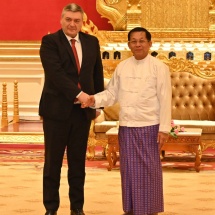 Delegation led by Russian Deputy Foreign Minister pays courtesy call on SAC Chairman Prime Minister Senior General Min Aung Hlaing