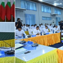 e-Government Steering Committee holds work coordination meeting 1/2024; Patron of steering committee Chairman of State Administration Council Prime Minister Senior General Min Aung Hlaing delivers address