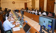 SAC Chairman Prime Minister Senior General Min Aung Hlaing delivers speech at Union government meeting 5/2024