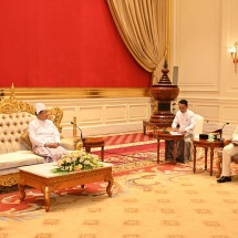 Chairman of State Administration Council Prime Minister Senior General Min Aung Hlaing accepts Credentials of Ambassador of Federal Democratic Republic of Ethiopia to Myanmar