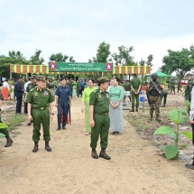 Families of Office of Commander-in-Chief (Army, Navy and Air) hold second monsoon tree-planting ceremony for 2024