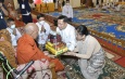 Ceremony to offer alms and day meal to the Sayadaws held tomark Buddha  Day on Full Moon Day of Kason; Chairman of State Administration Council Prime Minister Senior General Min Aung Hlaing and wife Daw Kyu Kyu Hla attend the ceremony