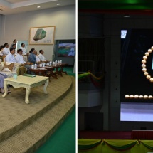 SAC Chairman Prime Minister Senior General Min Aung Hlaing attends opening ceremony of  142nd Myanmar’s South Sea pearl emporium