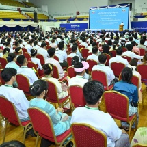 International Youth Day 2024 observed; Chairman of State Chairman of State Administration Council Prime Minister Senior General Min Aung Hlaing delivers address