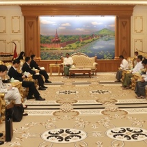 Chairman of the State Administration Council Prime Minister Senior General Min Aung Hlaing received H.E. Mr. Deng Xijun,Special Envoy for Asian Affairs of Ministry of Foreign Affairs of China