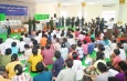 Chairman of State Administration Council Commander-in-Chief of Defence Services Senior General Min Aung Hlaing visits flood victims at Mingala Byuha Sasana Beikman relief camp in Pyinmana, gives words of encouragement and aid