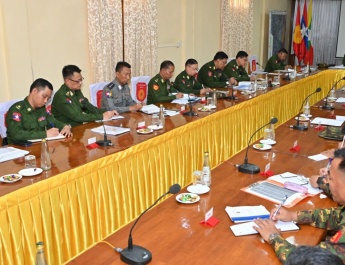 Chairman of State Administration Council Commander-in-Chief of Defence Services Senior General Min Aung Hlaing inspects stability measures in Regional Military Command (Loikaw)