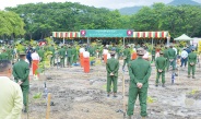 Families of Office of the Commander-in-Chief (Army, Navy and Air) hold fourth monsoon tree-growing ceremony 2023