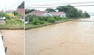 Chairman of State Administration Council Commander-in-Chief of Defence Services Senior General Min Aung Hlaing inspects repair of roads and bridges damaged by continuous rains in Nay Pyi Taw Council Area and the situation of floods