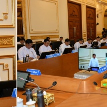 Chairman of State Administration Council Prime Minister Senior General Min Aung Hlaing addresses Union Government meeting 5/2023 Stresses the need to prove with practical work that serves people’s interest