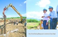 Chairman of State Administration Council Prime Minister Senior General Min Aung Hlaing inspects damage caused by floods and repair of damaged parts of Thasi-Mandalay railroad section and Samon creek bridge