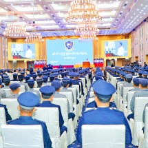 Chairman of State Administration Council Prime Minister Senior General Min Aung Hlaing addresses 60th Anniversary Ceremony of MPF