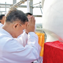 Ceremony to enshrine Unnalon Hmwayshindaw relics of Maravijaya Buddha Image held