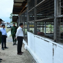 Chairman of State Administration Council Commander-in-Chief of Defence Services Senior General Min Aung Hlaing inspects Nanthida Multi-purpose Agriculture, Livestock Breeding Farm of Eastern Command