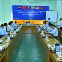 Chairman of State Administration Council Prime Minister Senior General Min Aung Hlaing inspects construction of Shan State Ethnic Affairs and Vocational Training Centre