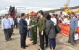 People accord rousing welcome to Chairman of the State Administration Council Prime Minister Senior General Min Aung Hlaing and high-level delegation, who attended summits in People’s Republic of China and held talks for national development