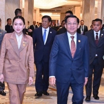 Chairman of the State Administration Council Prime Minister Senior General Min Aung Hlaing held talks with Prime Minister of Thailand H.E. Ms. Paetongtarn Shinawatra, who is in Kunming, the People’s Republic of China to attend summits   