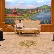 Chairman of State Administration Council Prime Minister Senior General Min Aung Hlaing receives Ambassador of Belarus to Myanmar based in Hanoi  