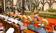 SAC Chairman Prime Minister Senior General Min Aung Hlaing joins Christmas thanksgiving ceremony