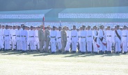 Chairman of State Administration Council Commander-in-Chief of Defence Services Senior General Thadoe Maha Thray Sithu Thadoe Thiri Thudhamma Min Aung Hlaing addresses Passing-out Parade of the 66th  Intake of Defence Services Academy