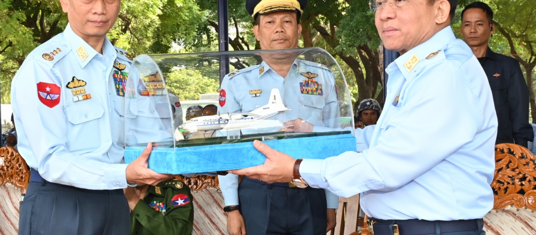 Chairman of State Administration Council Commander-in-Chief of Defence Services Senior General Min Aung Hlaing attends 77th Founding Anniversary of Tatmadaw (Air) and commissioning ceremony of aircraft