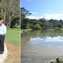 SAC Chairman Prime Minister Senior General Min Aung Hlaing inspects National Kandawgyi Garden, Thumingala advanced market project in PyinOoLwin