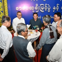 Honorary dinner hosted for ceremony to present national literary awards for literary awards for lifetime achievements, national literary awards, Sarpay Beikman manuscript awards for 2023 in commemoration of the 75th th anniversary diamond jubilee national literary award