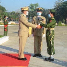 နိုင်ငံတော်စီမံအုပ်ချုပ်ရေးကောင်စီဥက္ကဋ္ဌ၊ တပ်မတော်ကာကွယ်ရေးဦးစီးချုပ် ဗိုလ်ချုပ်မှူးကြီး မဟာသရေစည်သူ မင်းအောင်လှိုင် တပ်မတော်သူနာပြုနှင့် ဆေးဘက်ပညာတက္ကသိုလ် သူနာပြုနှင့် ဆေးဘက်ပညာသိပ္ပံဘွဲ့သင်တန်း အမှတ်စဉ်(၁၉)နှင့် အမျိုးသမီးသူနာပြုနှင့် ဆေးဘက်ပညာသိပ္ပံဘွဲ့သင်တန်း အမှတ်စဉ်(၆) သင်တန်းဆင်း ဂုဏ်ပြုစစ်ရေးပြအခမ်းအနားသို့ တက်ရောက် မိန့်ခွန်းပြောကြား