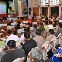 Chairman of State Administration Council Prime Minister Senior General Min Aung Hlaing meets MSME entrepreneurs in PyinOoLwin, and discusses regional development and increase in local goods production