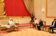 Chairman of State Administration Council Prime Minister Senior General Min Aung Hlaing  accepts credentials from Iranian Ambassador to Myanmar