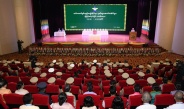 SAC Chairman Commander-in-Chief of Defence Services Senior General  Thadoe Maha Thray Sithu Thadoe Thiri Thudhamma Min Aung Hlaing attends the ceremony to present gallantry medals of Tatmadaw