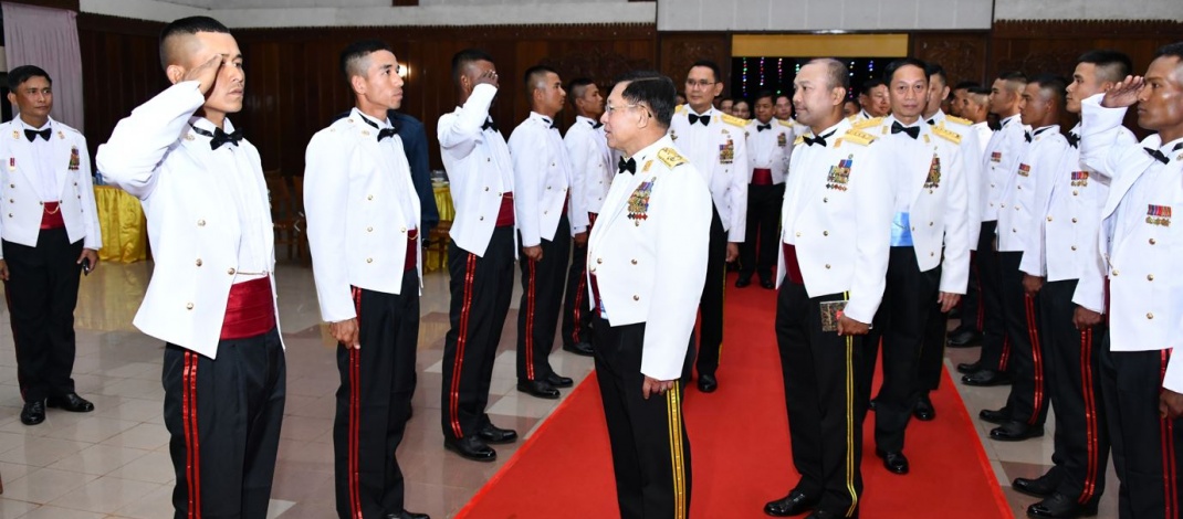 Graduation dinner of Thura company of 128th intake of Tatmadaw (Army) Officers Training School (Bahtoo) held