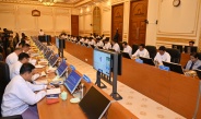 Chairman of State Administration Council Prime Minister Senior General Min  Aung Hlaing addresses work coordination meeting of Union government  Necessary preparation of officials and political parties that will participate in election required for successful holding of multiparty general election  