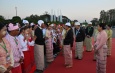 Chairman of State Administration Council Prime Minister Senior General Thadoe Maha Thray Sithu Thadoe Thiri Thudhamma Min Aung Hlaing, wife Daw Kyu Kyu Hla host dinner to mark the 78th Anniversary of Union Day 