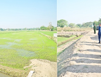 Chairman of State Administration Council Prime Minister Senior General Min Aung Hlaing inspects progress in conducting agricultural activities in Zeyathiri and Tatkon townships, Nay Pyi Taw Council Area