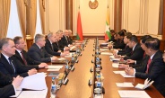 Chairman of State Administration Council Prime Minister Senior General Min Aung Hlaing meets with Speaker of the House of Representatives of Belarus H.E. Mr. Igor Petrovich Sergeenko